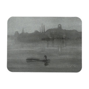 James Whistler - Nocturne: The Thames at Battersea Magnet