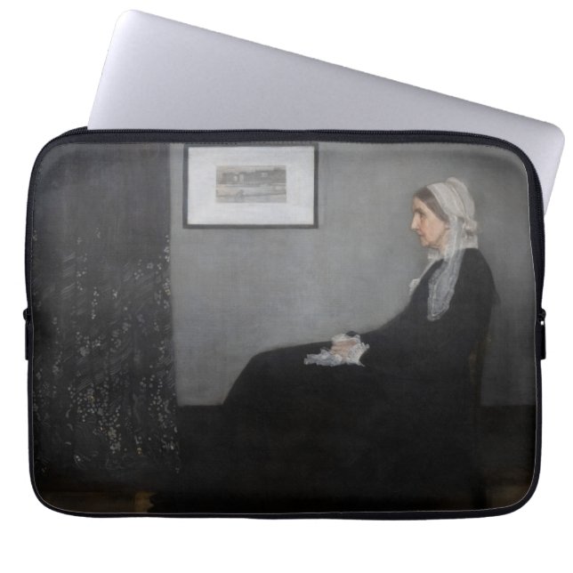 James Whistler - Portrait of the Artist's Mother Laptop Sleeve (Front)