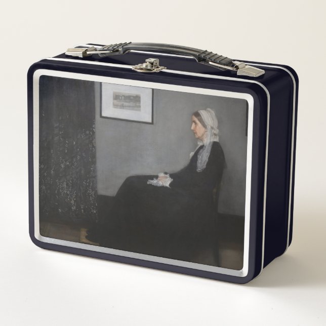 James Whistler - Portrait of the Artist's Mother Metal Lunch Box (Front)