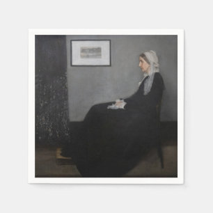 James Whistler - Portrait of the Artist's Mother Napkin