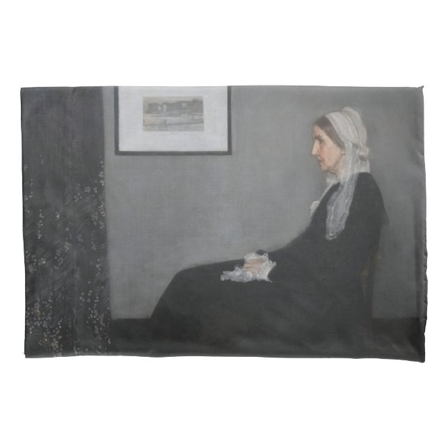 James Whistler - Portrait of the Artist's Mother Pillowcase (Front)