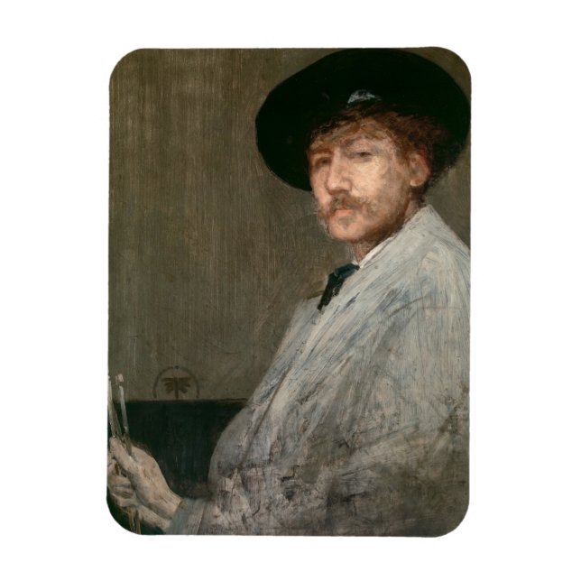 James Whistler - Portrait of the Painter Magnet (Vertical)
