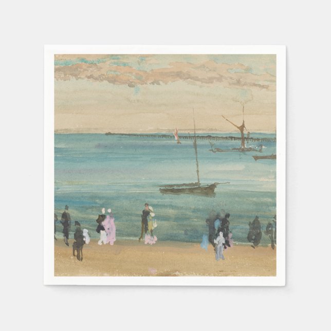 James Whistler - Southend Pier Napkin (Front)