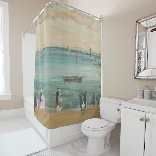 James Whistler - Southend Pier Shower Curtain (In Situ)