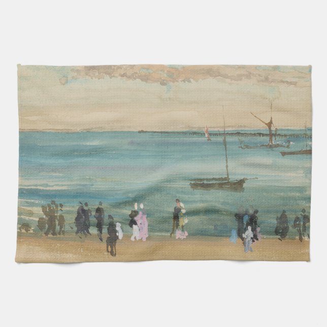 James Whistler - Southend Pier Tea Towel (Horizontal)