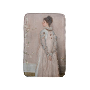 James Whistler - Symphony in Flesh Colour and Pink Bath Mat