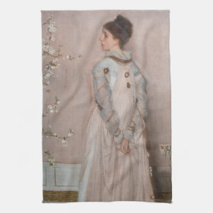 James Whistler - Symphony in Flesh Colour and Pink Tea Towel
