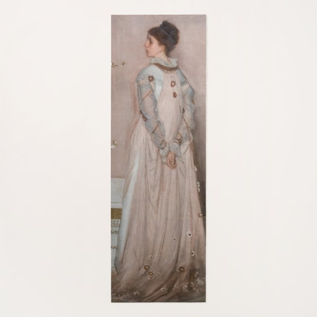 James Whistler - Symphony in Flesh Colour and Pink Yoga Mat (Back)