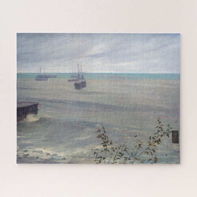 James Whistler - Symphony in Grey and Green Jigsaw Puzzle (Horizontal)