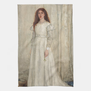James Whistler - Symphony in White No. 1 Tea Towel