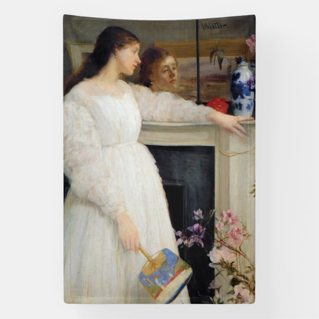 James Whistler - Symphony in White No. 2 Banner (Vertical)