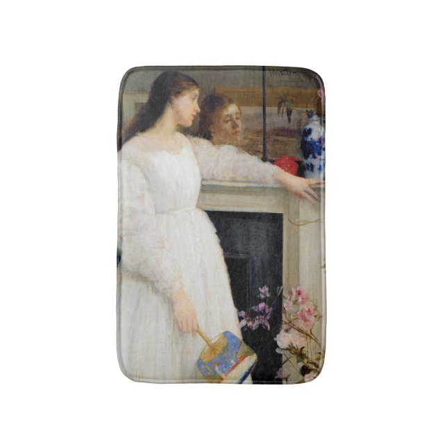 James Whistler - Symphony in White No. 2 Bath Mat (Front Vertical)