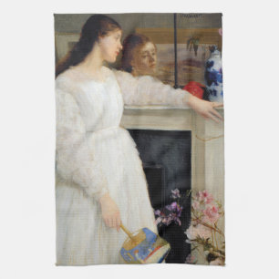 James Whistler - Symphony in White No. 2 Tea Towel