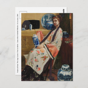 James Whistler - The Lange Leizen of the Six Marks Postcard