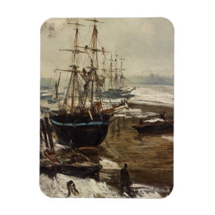 James Whistler - The Thames in Ice Magnet
