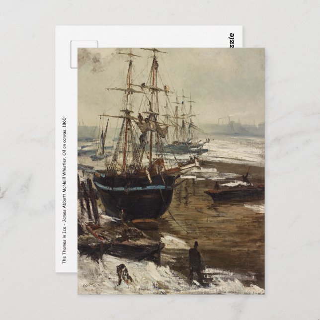 James Whistler - The Thames in Ice Postcard (Front/Back)