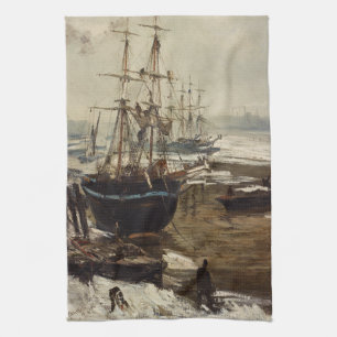 James Whistler - The Thames in Ice Tea Towel