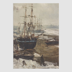 James Whistler - The Thames in Ice Tissue Paper