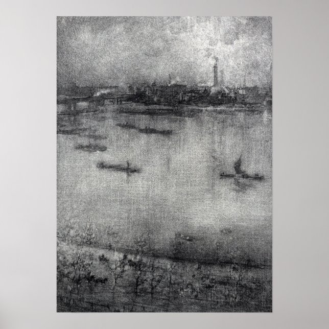 James Whistler The Thames Poster (Front)