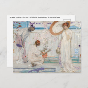James Whistler - White Symphony, Three Girls Postcard