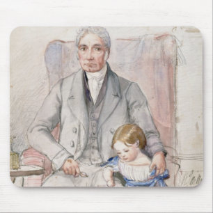 James Wyatt with his Grandaughter Mary, Oldest Chi Mouse Pad