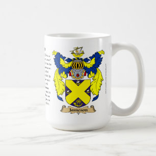 Jameson, the Origin, the Meaning and the Crest Coffee Mug