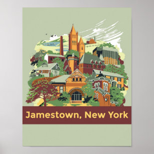 Jamestown Architecture Poster (11 x 14)