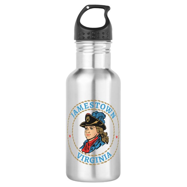 Jamestown Virginia Colonial 532 Ml Water Bottle (Front)