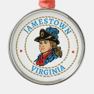 Jamestown Virginia Colonial Metal Tree Decoration