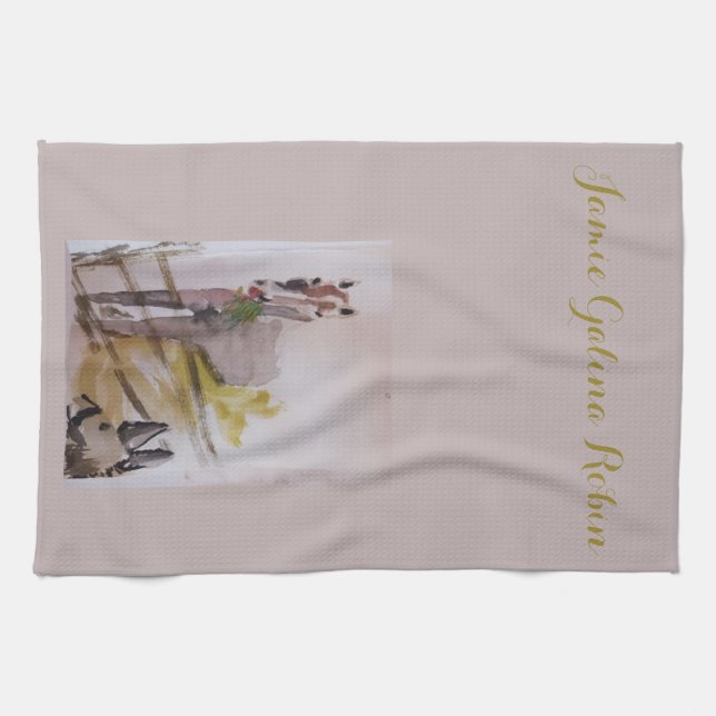 Jamie meets Penelope Tea Towel (Horizontal)