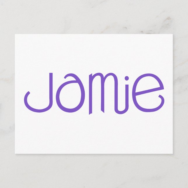 Jamie purple Postcard (Front)