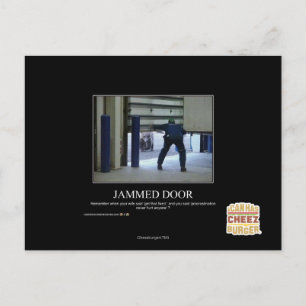 Jammed Door Postcard