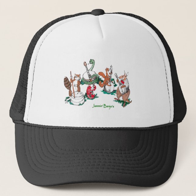 Jammin Banjos Wildlife Trucker Hat (Front)