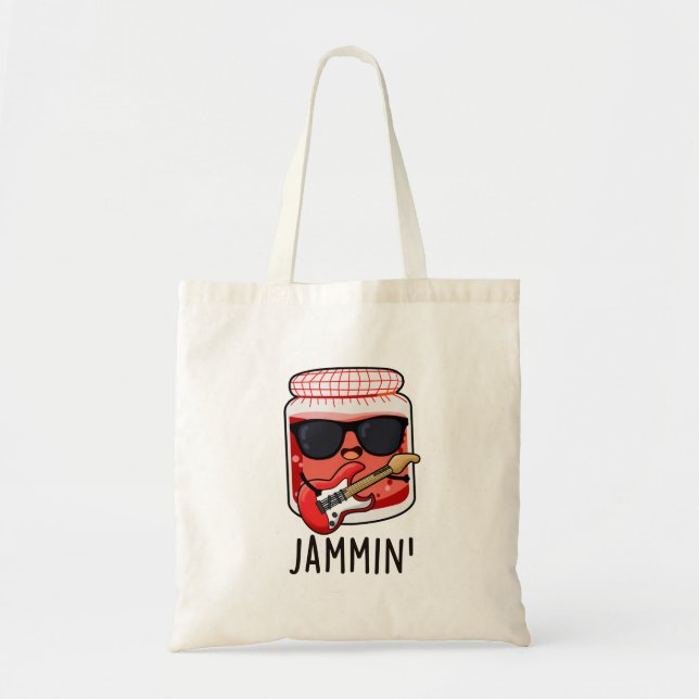 Jammin Funny Rocker Jam Pun  Tote Bag (Front)