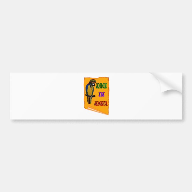 Jammin' in Jamaica Bumper Sticker (Front)