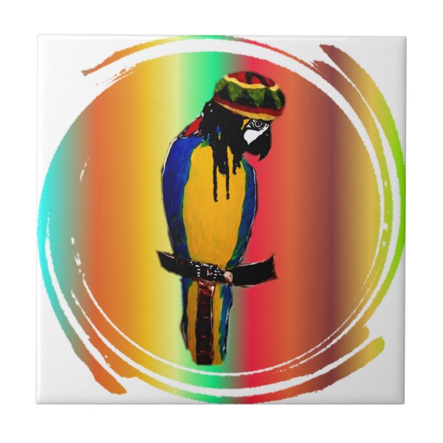 JAMMIN PARROT TILE (Front)