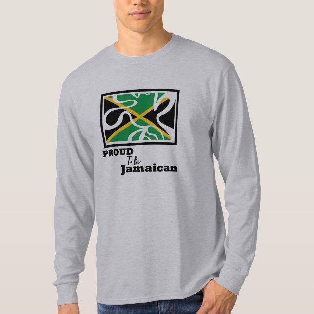 Jammin Proud To Be Jamaican Men's Long Sleeve T-Shirt (Front)