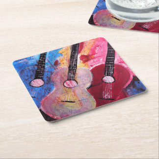 Jamming be Goode Painting by Alfred Fox Square Paper Coaster