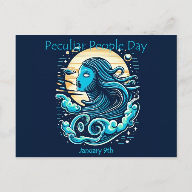 Jan 10th - Peculiar People Day Postcard (Front)