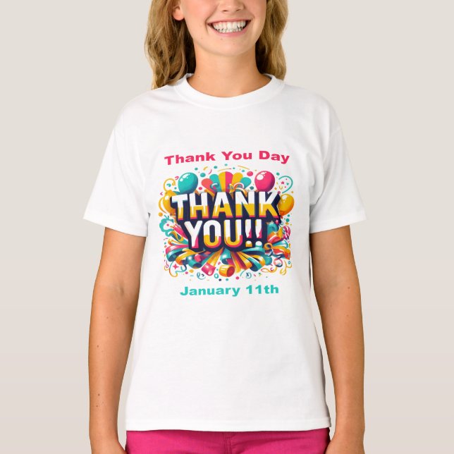 Jan 11th - Thank You Day T-Shirt (Front)