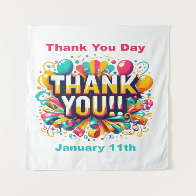 Jan 11th - Thank You Day Tapestry (Front)