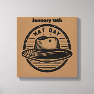 Jan 15th - Hat Day Canvas Print