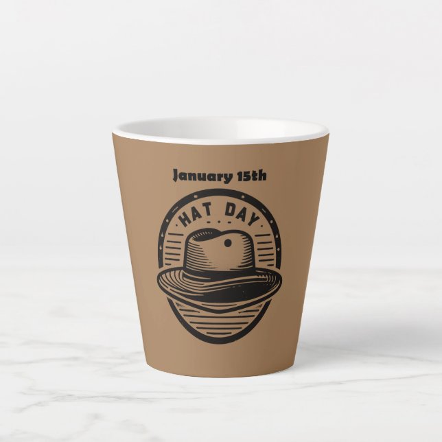 Jan 15th - Hat Day Latte Mug (Front)