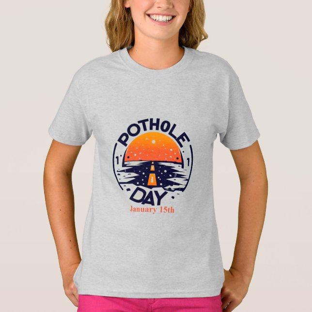 Jan 15th - Pothole Day T-Shirt (Front)