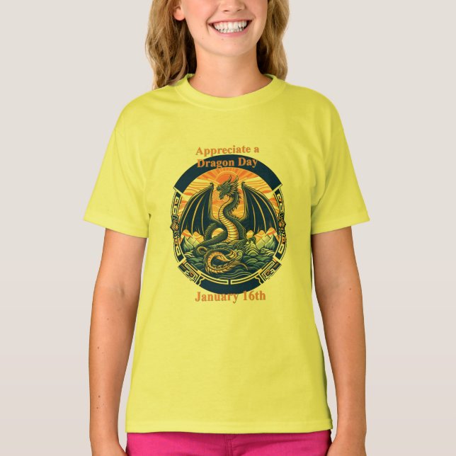 Jan 16th - Appreciate A Dragon Day T-Shirt (Front)
