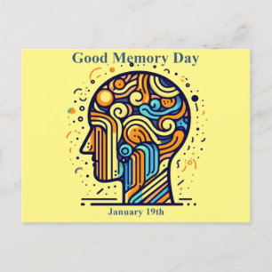 Jan 19th - Good Memory Day Postcard