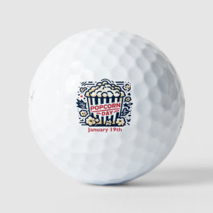 Jan 19th - Popcorn Day Golf Balls