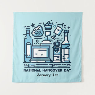 Jan 1st - National Hangover Day Tapestry