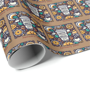 Jan 20th - Coffee Break Day Wrapping Paper