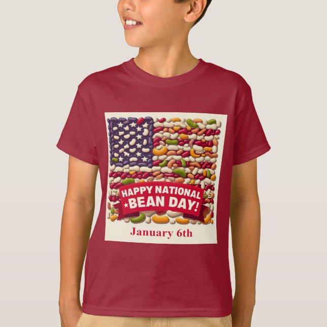 Jan 6th - National Bean Day T-Shirt (Front)
